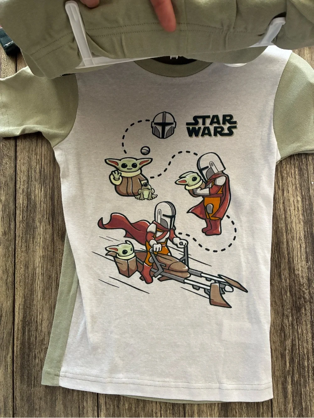 Kids Star Wars 4 Piece Set Size 10 Pajamas Short Sleeve Tops and Shorts